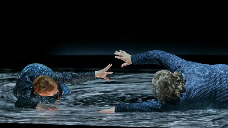 Unendliche Sehnsucht: Isolde (Catherine Foster) und Tristan (Stephen Gould) (Foto Bayreuther Festspiele/Enrico Nawrath)