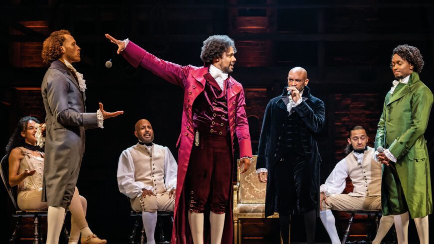 Der Kongress rappt. Doch verbal ist Thomas Jefferson Hamilton nicht gewachsen (Foto Stage Entertainment/Johan Persson)