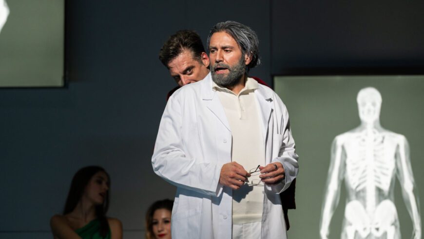 Joshua Guerrero (Faust) und John Relyea (Mefistofele) (Foto Fabrizio Sansoni/Teatro dell’Opera di Roma)