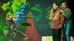 Die Bluetooth-Box als Glockenspiel, Breakdance zu Mozarts Klängen und ein klassischer Tamino (Foto Thomas Ulrich)