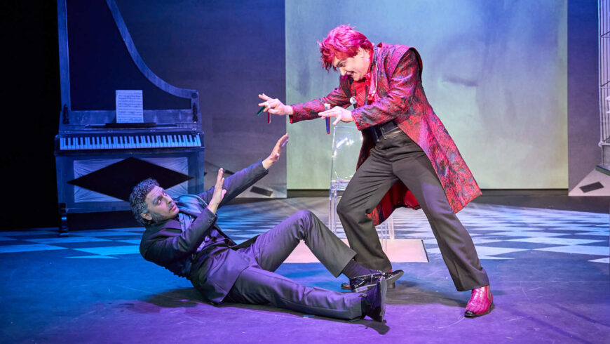 Simon Thorbjørnsen (Crespel) und Titus Witt (Dr. Mirakel) (Foto Patrick Sobottka)