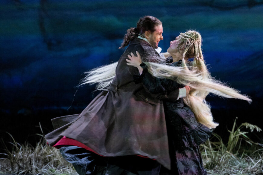 Piotr Buszewski (Graf Bolesław Zagórski) und Monika Radecka (Jadzia) (Foto Krzysztof Mystkowski/Baltic Opera Festival)