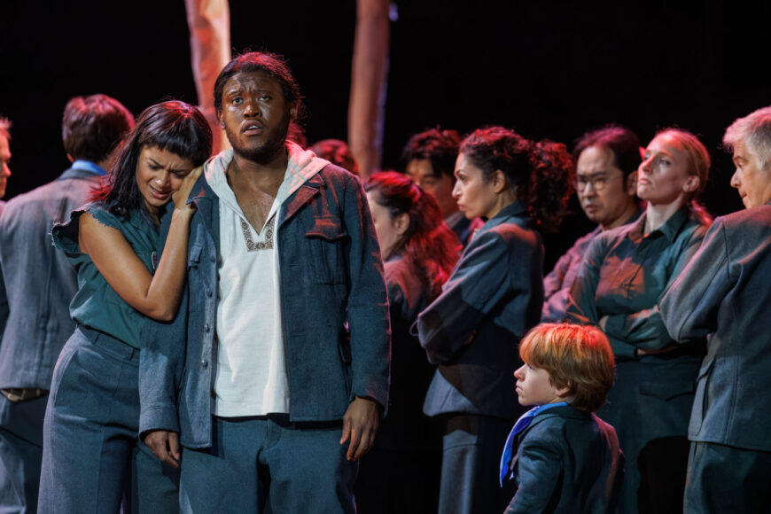 Juline Florentino (Jemmy) und Eddie Mofokeng (Guillaume Tell) (Foto Tim Müller)