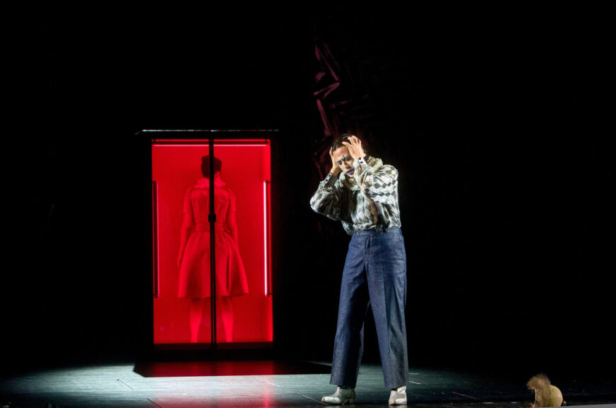 Alina Tkachuk (Gilda) und Rolfe Dauz (Rigoletto) (Foto Thomas Mandt)