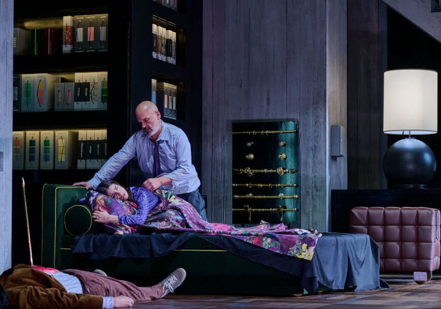 Florian Boesch (Herzog Blaubart) und Asmik Grigorian (Judith) (Foto Wiener Staatsoper/Marcel Urlaub)